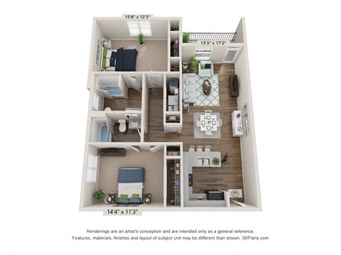 bedroom floor plan | the edge at 450 at Ardmore at Bryton, Huntersville, NC